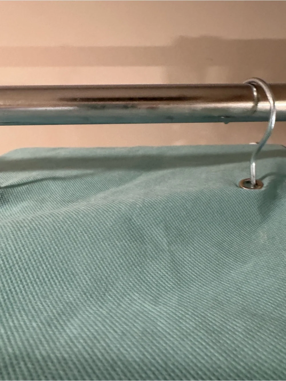 Fabric Hanging Organizer - Teal Over-the-Rod Storage